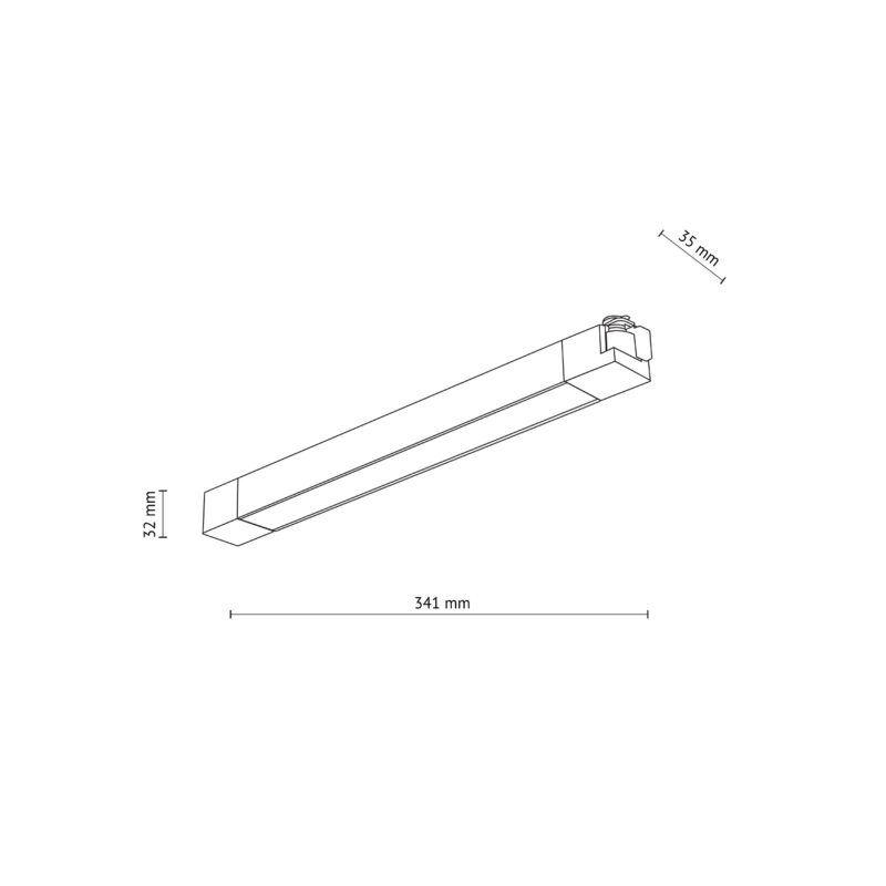 System szynowy TK Lighting Tracer Panel LED Black 20W x1 - obrazek 6