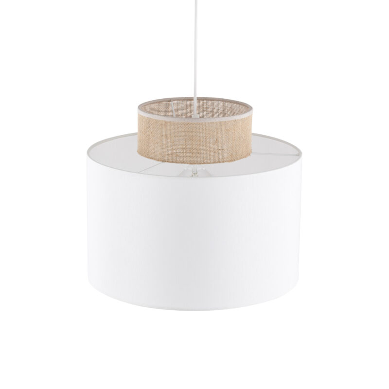 Lampa Wisząca TK Lighting Duo White Juta x1 - obrazek 3