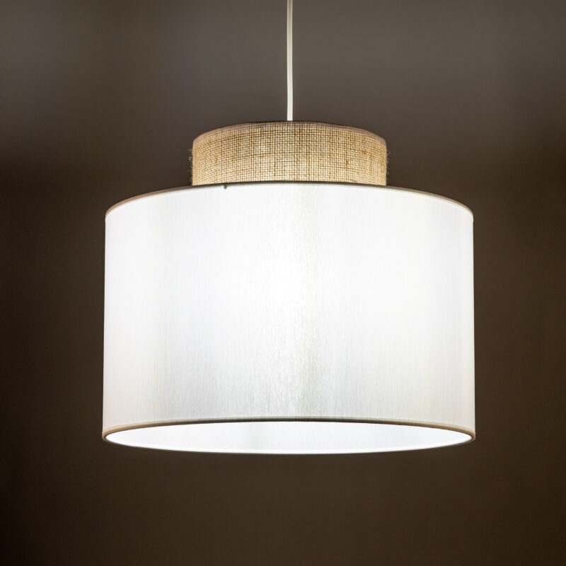 Lampa Wisząca TK Lighting Duo White Juta x1 - obrazek 5