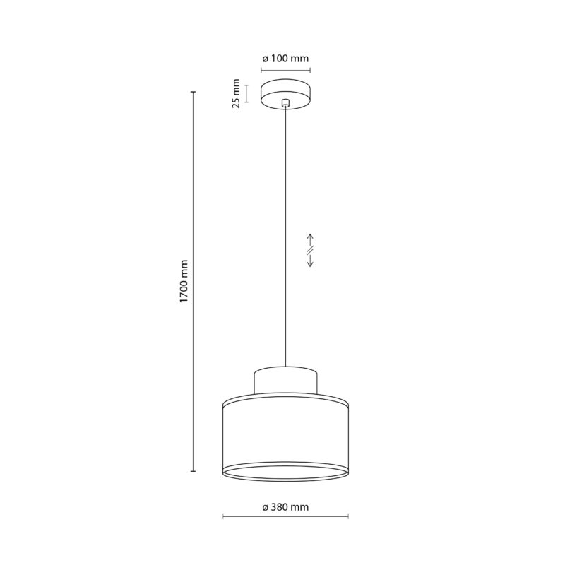 Lampa Wisząca TK Lighting Duo White Juta x1 - obrazek 6