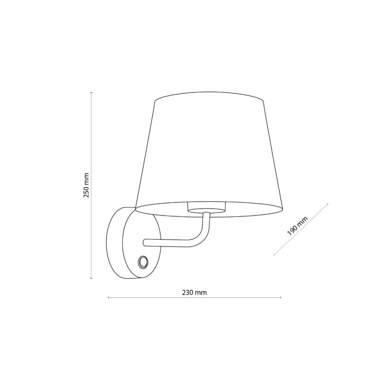 Kinkiet TK Lighting Maja Gray x1 - obrazek 5