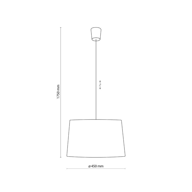 Lampa Wisząca TK Lighting Maja Gray x1 - obrazek 6