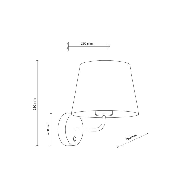 Kinkiet TK Lighting Maja White x1 - obrazek 4