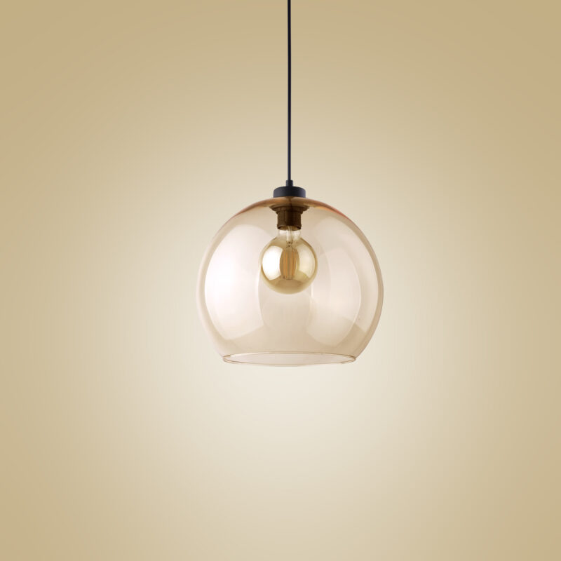 Lampa Wisząca TK Lighting Cubus Bursztyn x1 - obrazek 4