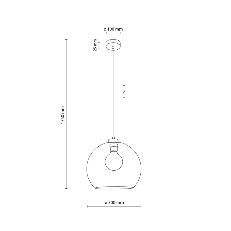 Lampa Wisząca TK Lighting Cubus Transparent x1 - obrazek 6