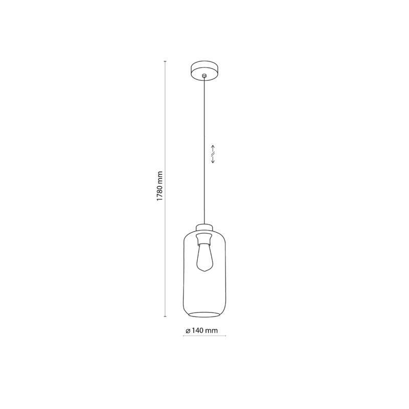 Lampa Wisząca TK Lighting Marco Graphite x1 - obrazek 3