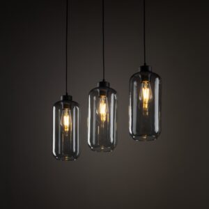 Lampa Wisząca TK Lighting Marco Graphite Listwa Czarny x3