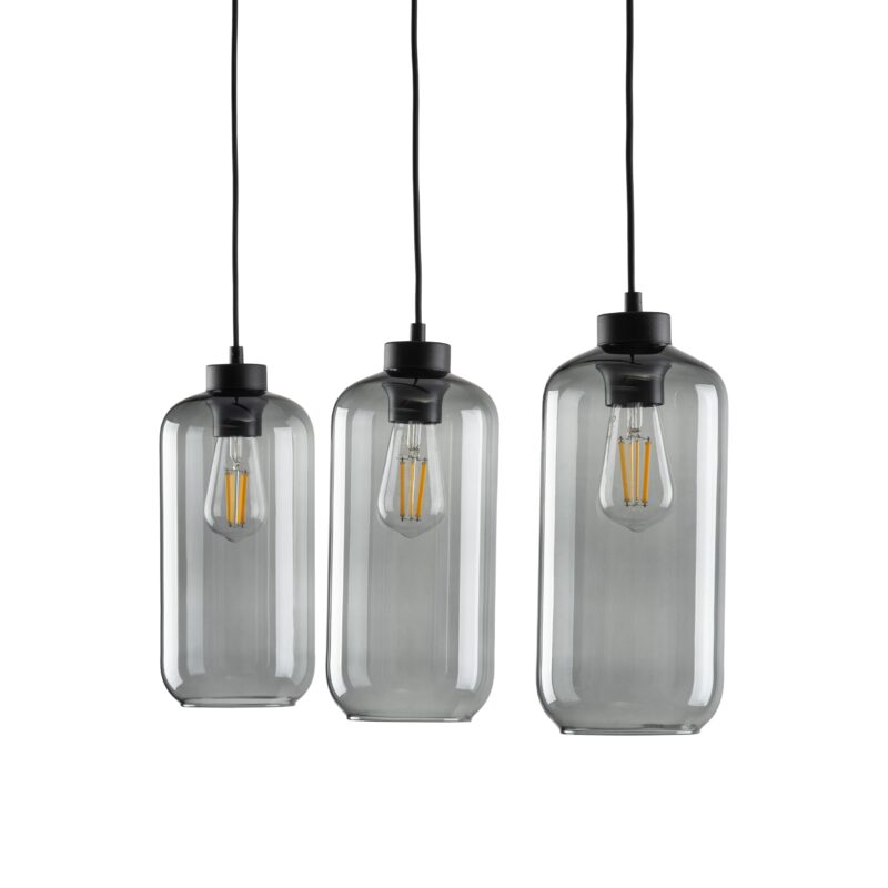 Lampa Wisząca TK Lighting Marco Graphite Listwa Czarny x3 - obrazek 8