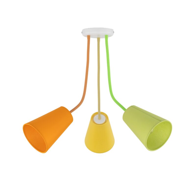 Lampa Sufitowa TK Lighting Wire Colour x3 - obrazek 5