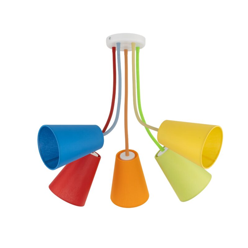 Lampa Sufitowa TK Lighting Wire Colour x5 - obrazek 5