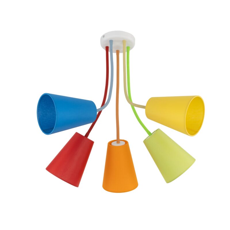 Lampa Sufitowa TK Lighting Wire Colour x5 - obrazek 6