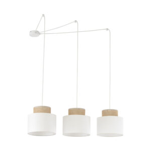 Lampa Wisząca TK Lighting Duo White Juta x3
