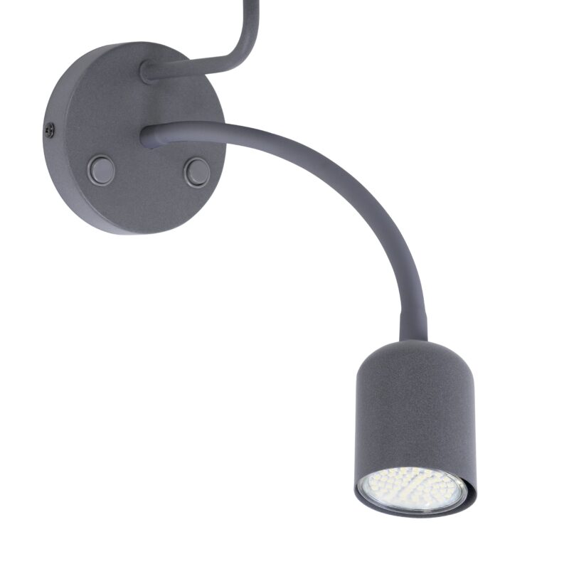 Kinkiet TK Lighting Maja Gray E27 + GU10 x2 - obrazek 4
