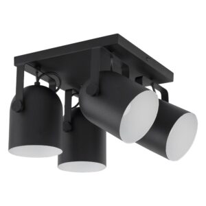 Plafon TK Lighting Spectra Black Kwadrat x4