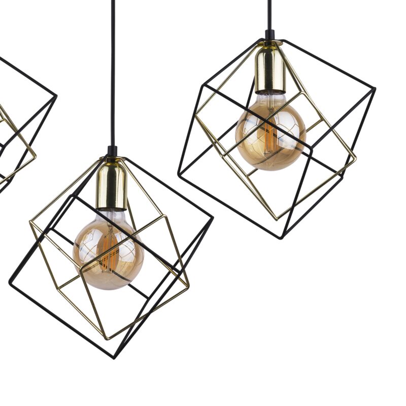 Lampa Wisząca TK Lighting Alambre Listwa Cz/zł x3 - obrazek 4