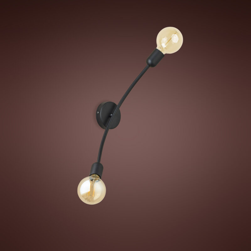 Kinkiet TK Lighting Helix Black x2 - obrazek 5