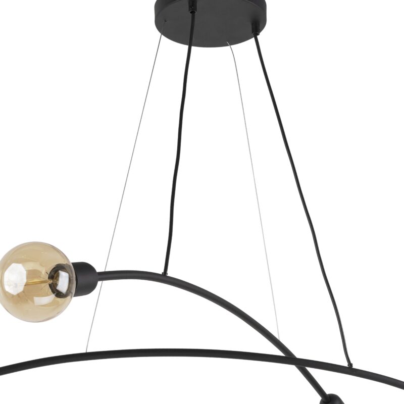 Lampa Wisząca TK Lighting Helix Black x4 - obrazek 3