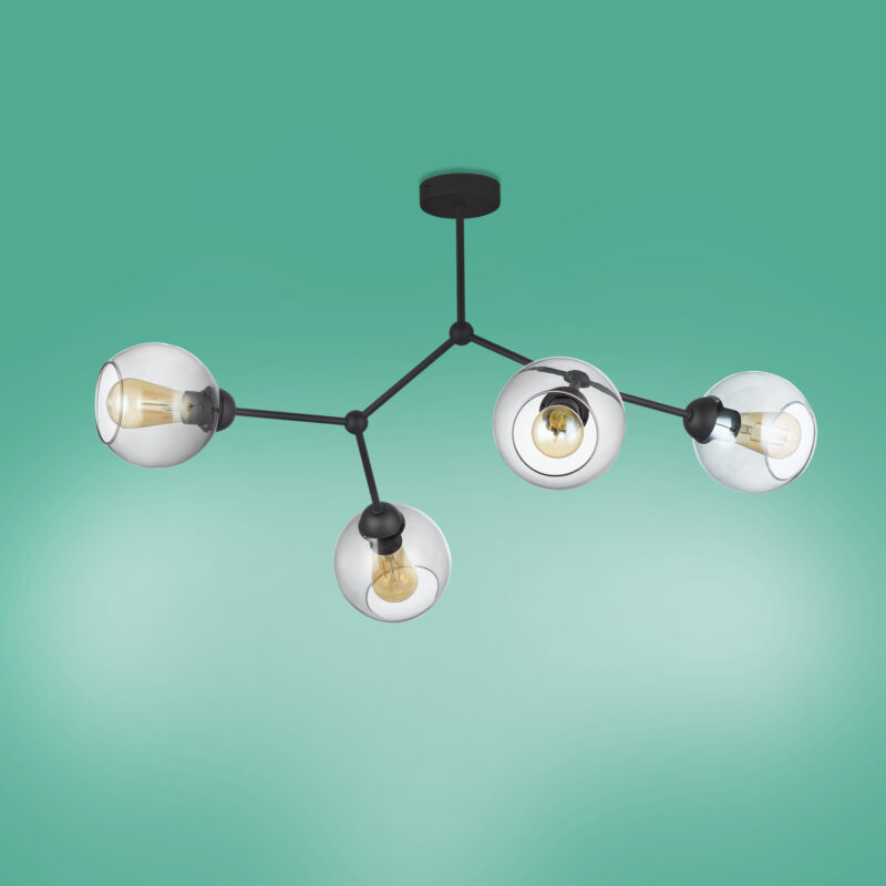 Lampa Sufitowa TK Lighting Fairy Czarna x4 - obrazek 3