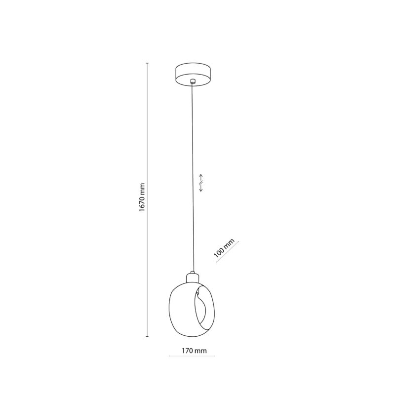 Lampa Wisząca TK Lighting Cyklop x1 - obrazek 4
