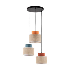 Lampa Wisząca TK Lighting Duo Juta Mix Koło x3