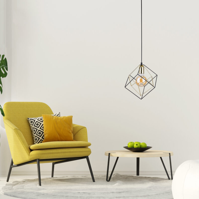 Lampa Wisząca TK Lighting Alambre Cz/zł x1 - obrazek 3