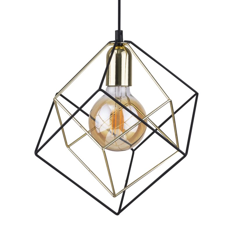 Lampa Wisząca TK Lighting Alambre Cz/zł x1 - obrazek 4