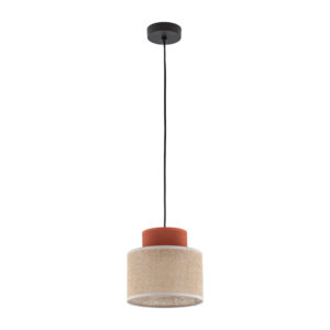 Lampa Wisząca TK Lighting Duo Juta Brown x1