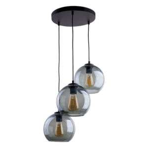 Lampa Wisząca TK Lighting Cubus Graphite Koło x3