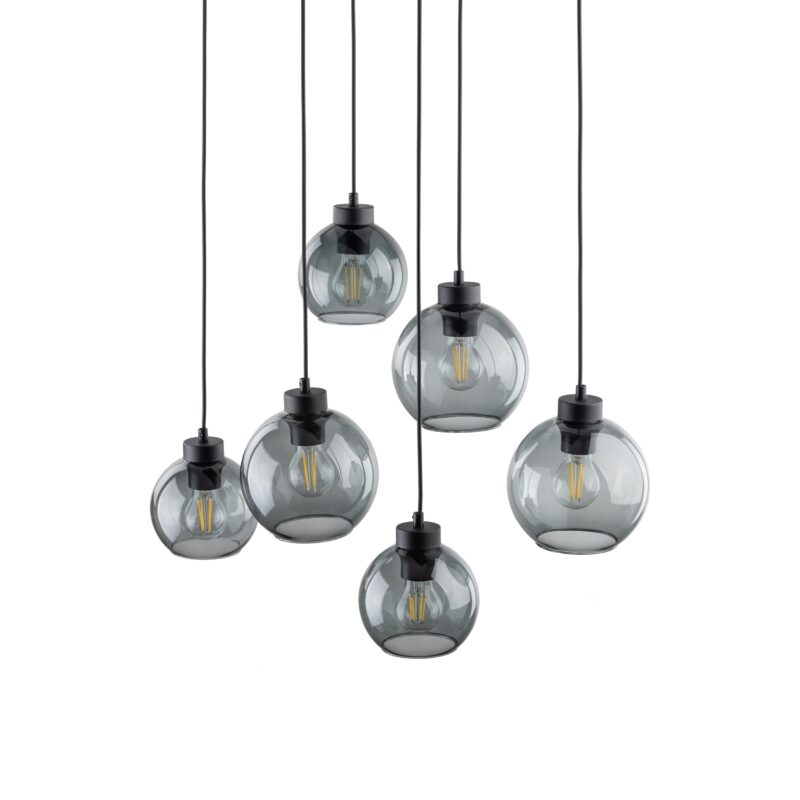Lampa Wisząca TK Lighting Cubus Graphite x6 - obrazek 3