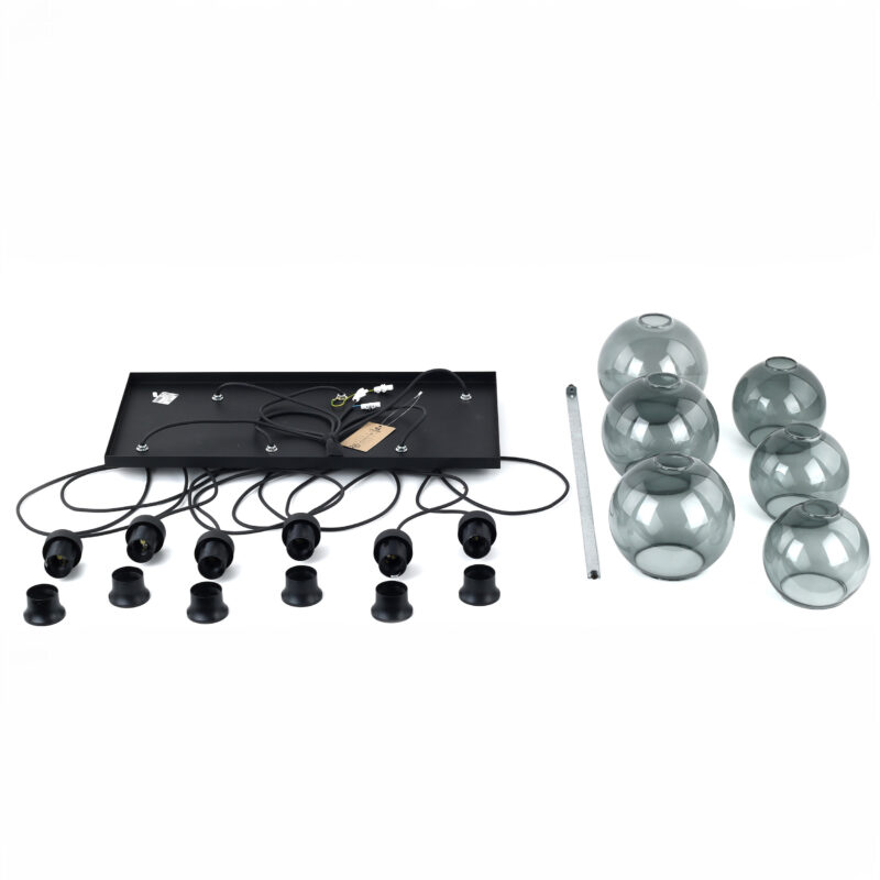 Lampa Wisząca TK Lighting Cubus Graphite x6 - obrazek 10