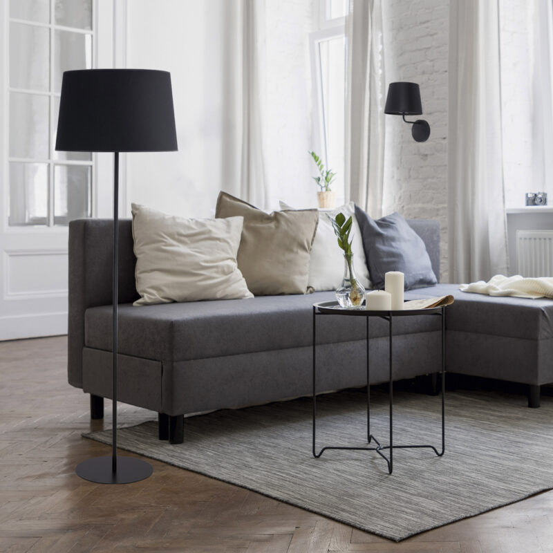Lampa Podłogowa TK Lighting Maja Black x1 - obrazek 4