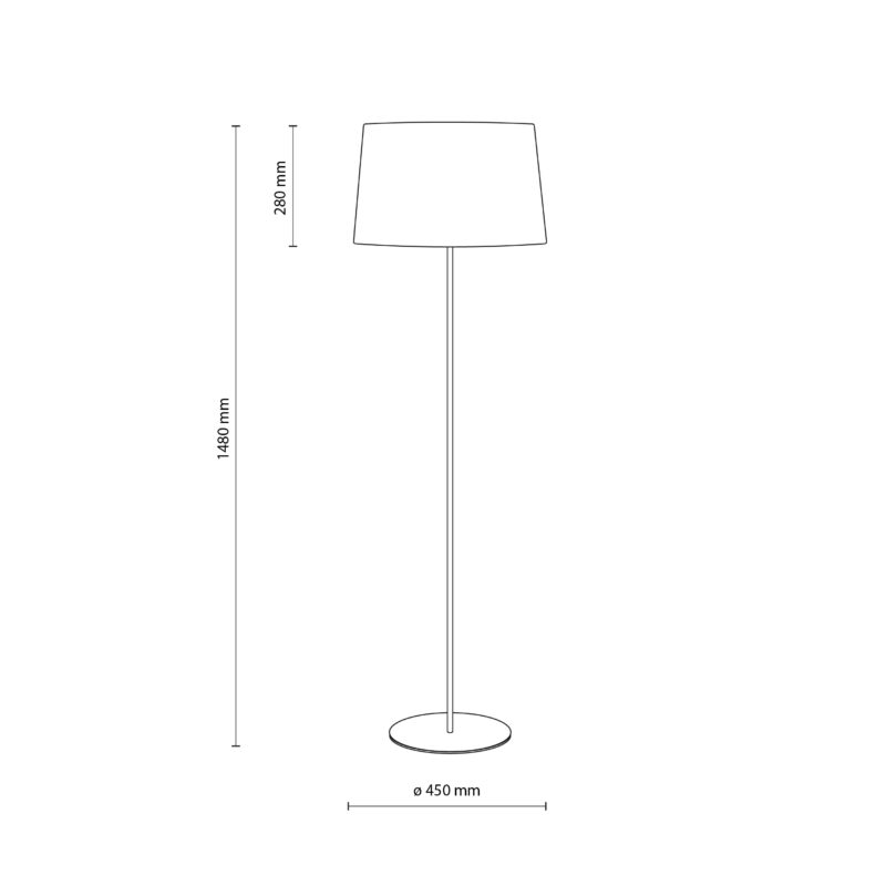 Lampa Podłogowa TK Lighting Maja Black x1 - obrazek 8