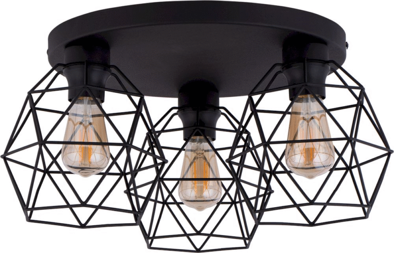 Lampa Sufitowa TK Lighting Galaxy Black P Koło x3 - obrazek 2