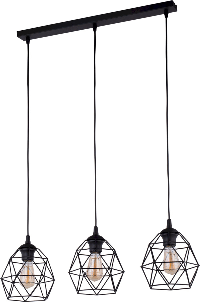 Lampa Wisząca TK Lighting Galaxy Black Listwa x3 - obrazek 2
