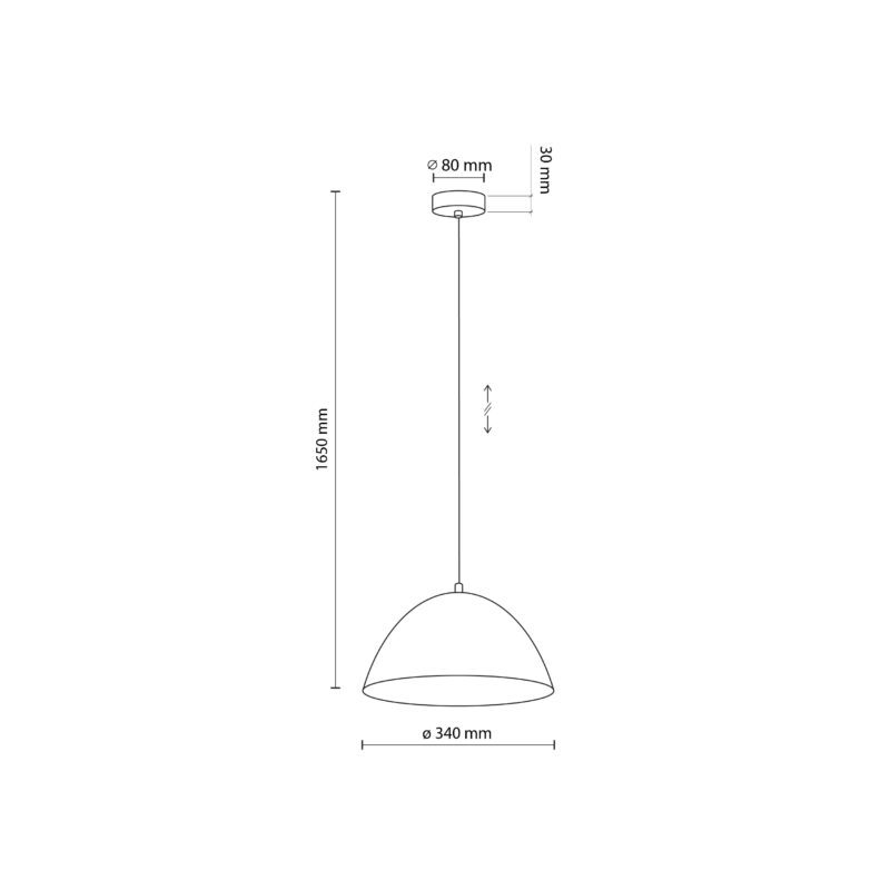 Lampa Wisząca TK Lighting Faro White 340 x1 - obrazek 4