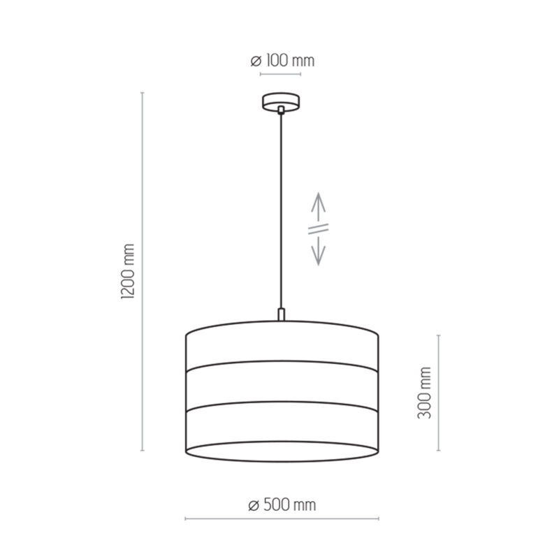 Lampa Wisząca TK Lighting Tago Black x1 - obrazek 3