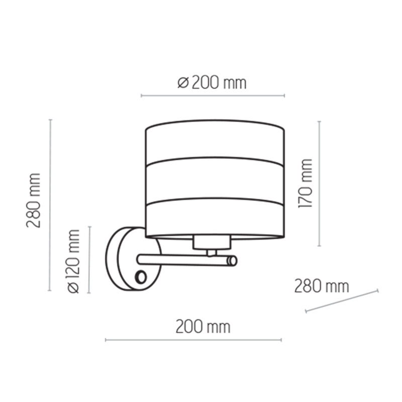 Kinkiet TK Lighting Tago White x1 - obrazek 3