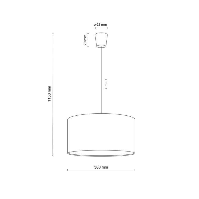 Lampa Wisząca TK Lighting Rondo Kids Pink x1 - obrazek 3