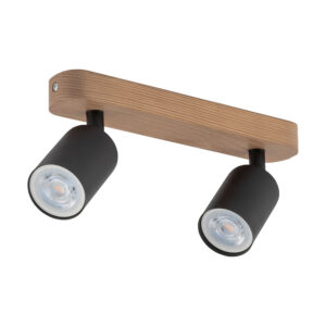 Spot TK Lighting Top Wood Black x2
