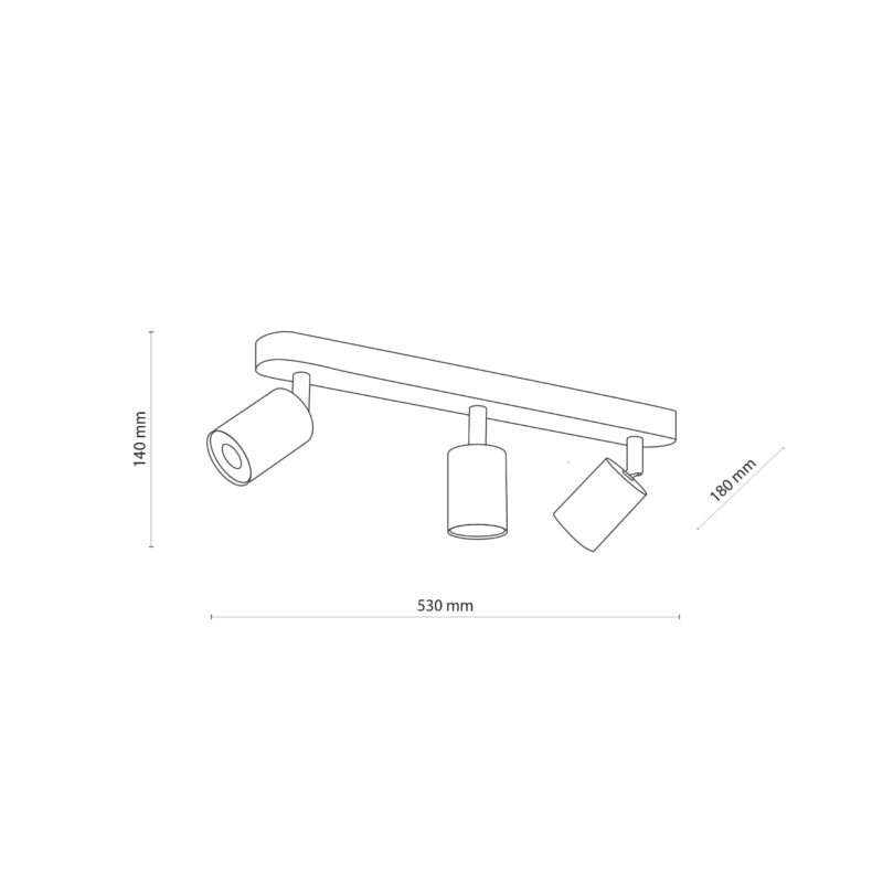 Spot TK Lighting Top Wood Black x3 - obrazek 5