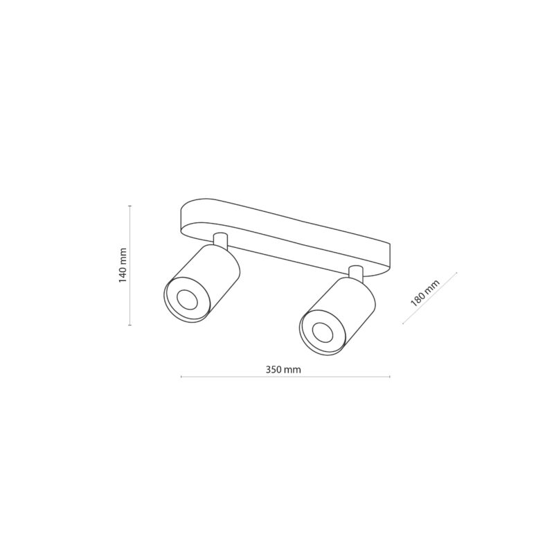 Spot TK Lighting Top Wood White x2 - obrazek 7