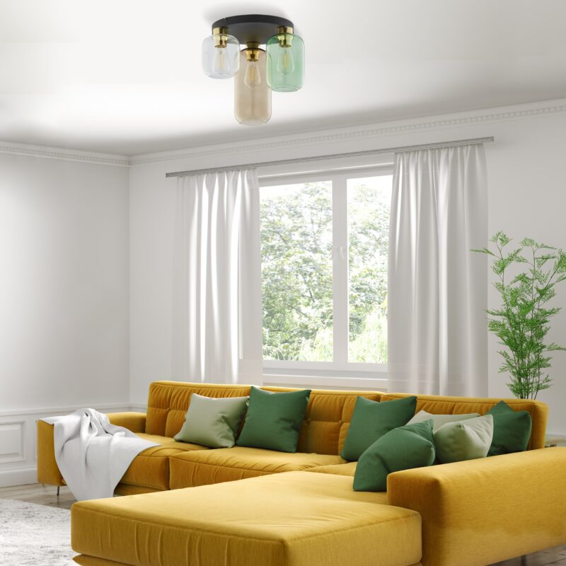 Lampa Sufitowa TK Lighting Marco Green x3 - obrazek 3