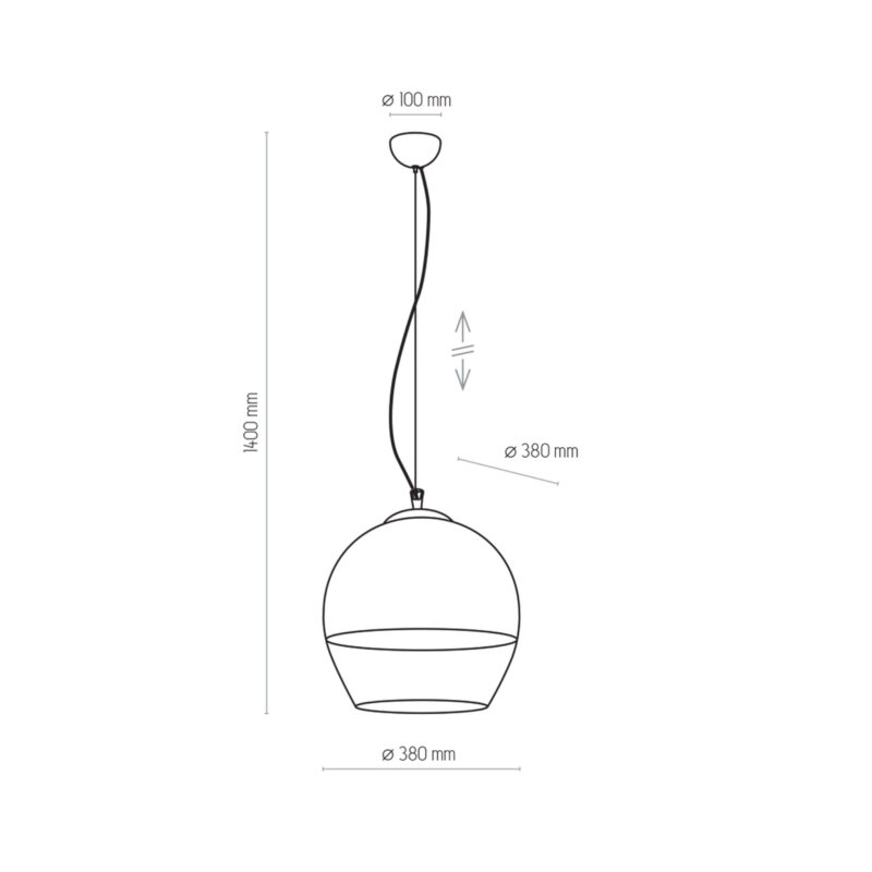 Lampa Wisząca TK Lighting Boulette Transparent x1 - obrazek 4