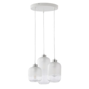 Lampa Wisząca TK Lighting Marco Silver x3