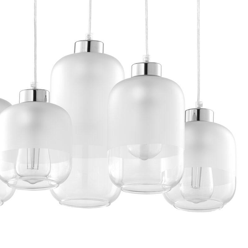 Lampa Wisząca TK Lighting Marco Silver x6 - obrazek 3