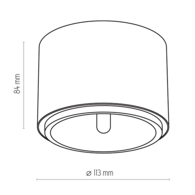 Lampa Sufitowa TK Lighting Moris White x1 - obrazek 4