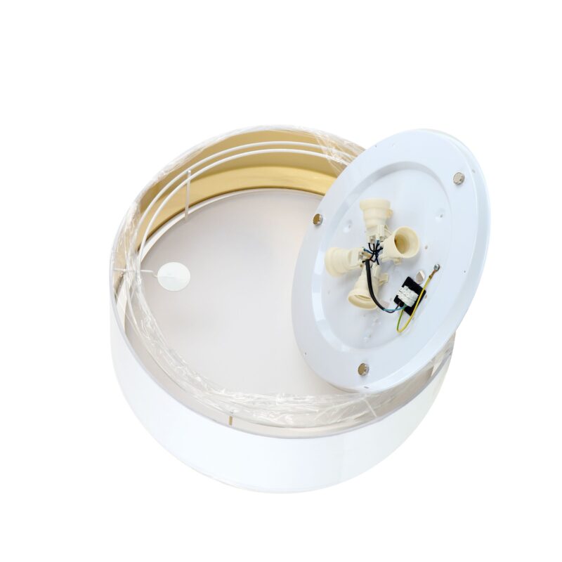 Lampa Sufitowa TK Lighting Bilbao White/gold 450 x4 - obrazek 5