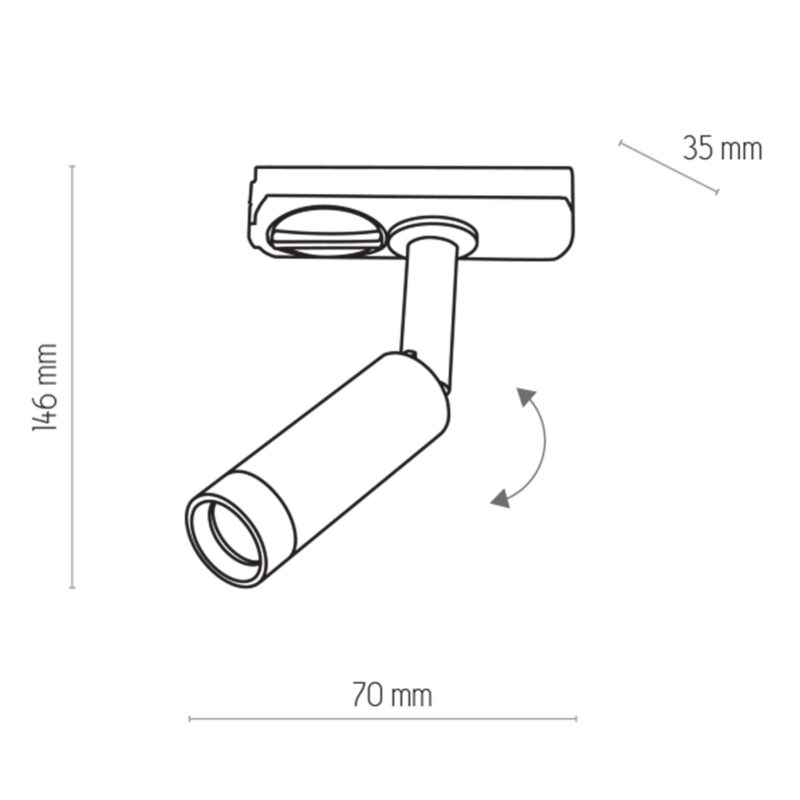 System szynowy TK Lighting Tracer LED Czarno/złoty x1 - obrazek 3