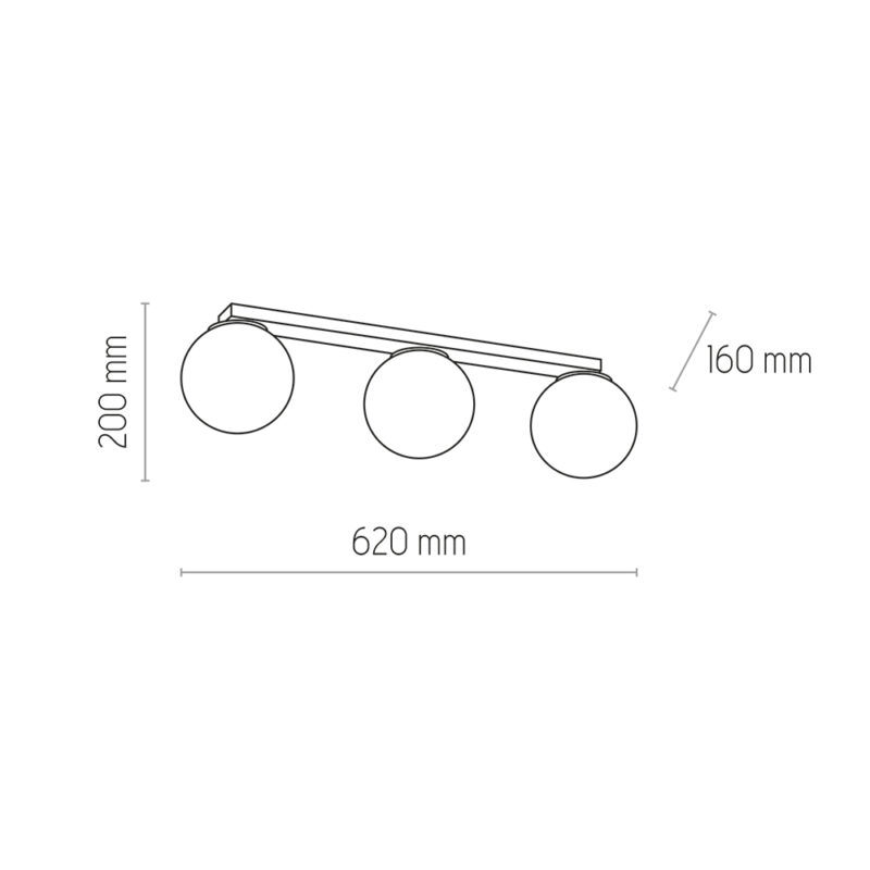 Lampa Sufitowa TK Lighting Maxi Listwa x3 - obrazek 3