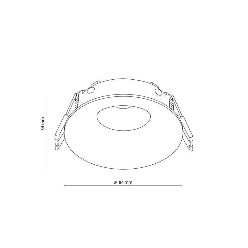 Spot TK Lighting Eye Oczko Aluminiowe Białe IP44 x1 - obrazek 4